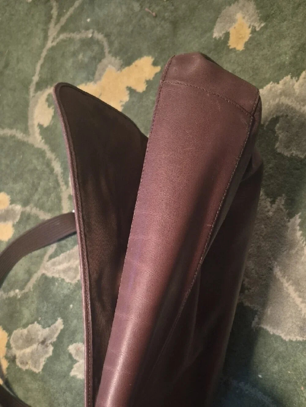 Coach Brown Leather Messenger Bag with Adjustable Strap